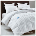 Bedding White Classic Stripe Pattern Soft Comforter Insert